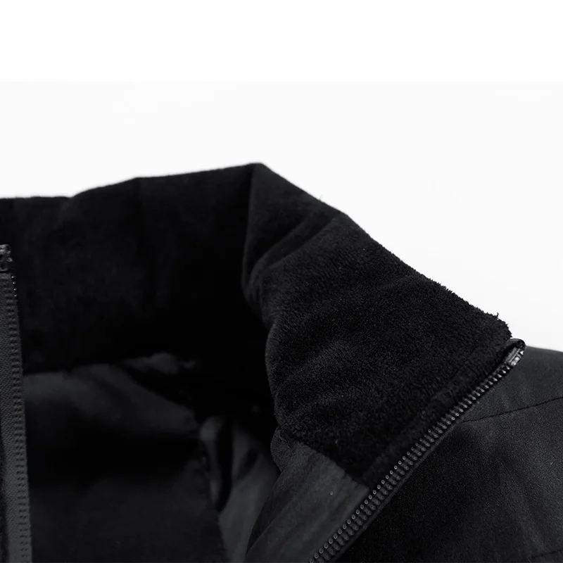 Mens Hooded Jackets Cotton-Padded Overcoat Outerwear Parkas Menswear Winter Thick Warm Casual All-match Man's Coat Parka