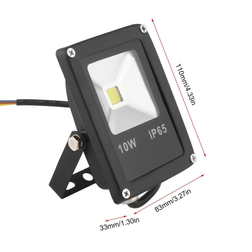 1 pcs Hot 10W LED Floodlight Wash Light Garden Lamp Outdoor 1000lm 85-265V Wholesale