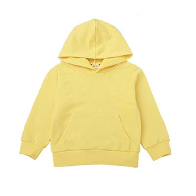 Осенне-зимняя модная одежда Детские куртки с капюшоном и длинными рукавами для девочек разноцветные жакеты для маленьких мальчиков и девочек - Цвет: Light yellow