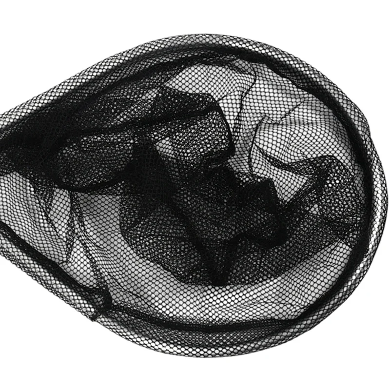 Aluminium Landing Nets Fly Fishing Fish Saver Nylon Knotless Mesh Trout Hand Net