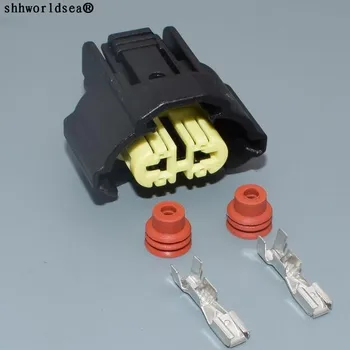 

shhworldsea 1sets 2pin for Toyota Mazda Toyota fog lamps connector H11 plug auto waterproof connector