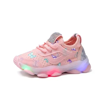 

2020 New Spring Kids Luminous Sneakers Cute Children Glowing Sneakers 1-5Y Girls Boys Shoes Light Led Shoes