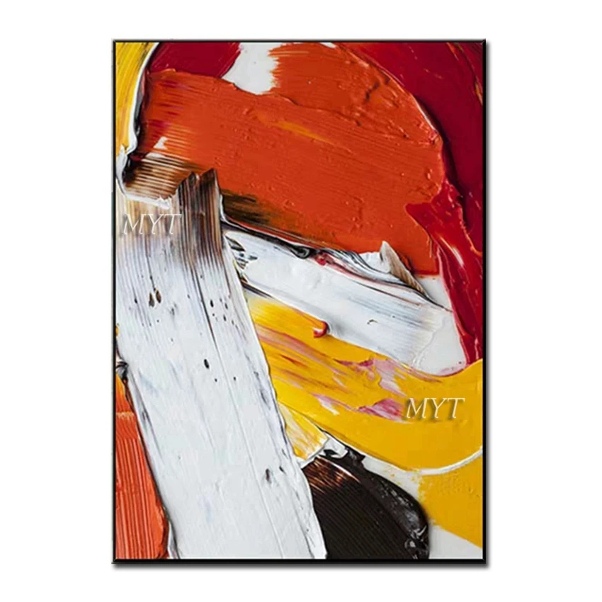 

New Colorful Abstract Design Art 100% Hand Painted Free Shipping Canvas Oil Painting Wall Decoration Art Home Living Room Decor