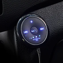 Onever беспроводной Bluetooth Hands-free автомобильный комплект fm-передатчик музыкальный приемник модулятор адаптер светодиодный автомобильный AUX динамик USB мощность