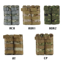 ActionUnion Тактический Подсумок 1000D нейлон двойной 5,56 Molle Camo быстро маг сумки клип сумка военная армия страйкбол охота