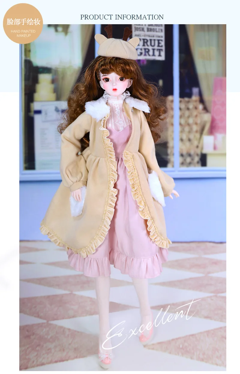 Fortune Days 1/3 bjd кукла 60 см Высота 34 сустава тело открытый мозги ручная роспись макияж Изысканная Подарочная коробка Упаковка последние DC лати