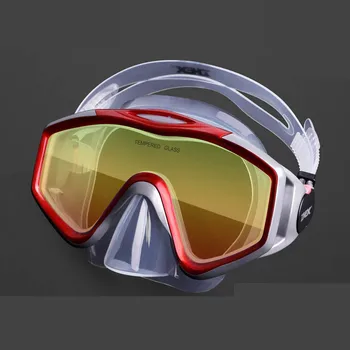 

Unisex snorkeling goggles colorful Underwater glasses Anti-fog mask high-definition silicone diving goggles Swimming glasses