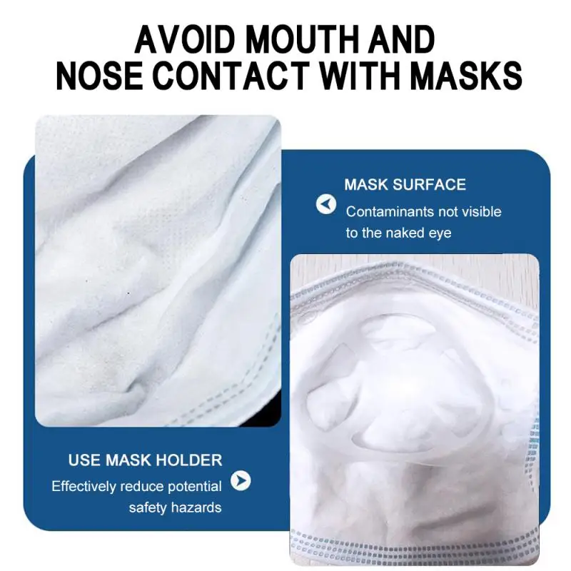 Soporte para mascarillas estructura de apoyo interno para proporcionar m/ás espacio y una respiraci/ón c/ómoda