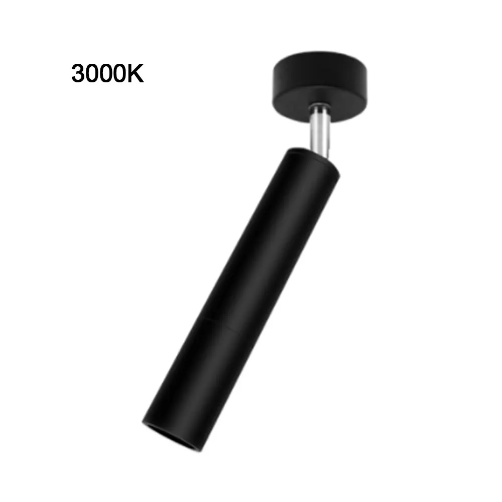 Warm Black 5 Вт 360 Вращающийся светодиодный потолочный светильник, потолочный светильник для кухни, балкона, библиотеки, ванной, магазина, офиса 4*14 см - Испускаемый цвет: Warm Black