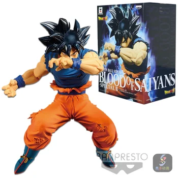 

original Banpresto Dragon Ball Z DBZ blood SaiYan BOS Goku UI ultra instinct model Figurals Brinquedos vol.05