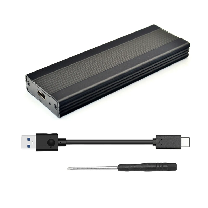 HDD 케이스 PCIE NVME USB3.1 어댑터 M.2 NVME SSD 디스크 용 하드 드라이브 인클로저, HDD 박스 c타입 3.1 케이스 HD 외장 HDD 인클로저