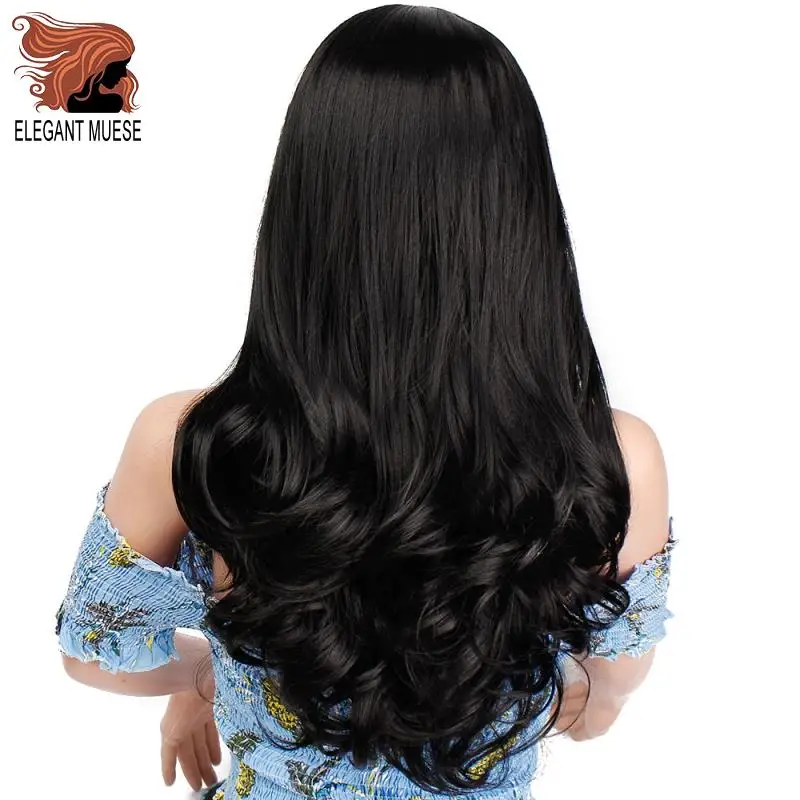 Long Ombre Brown Ash Blonde High Density Temperature Synthetic Wig