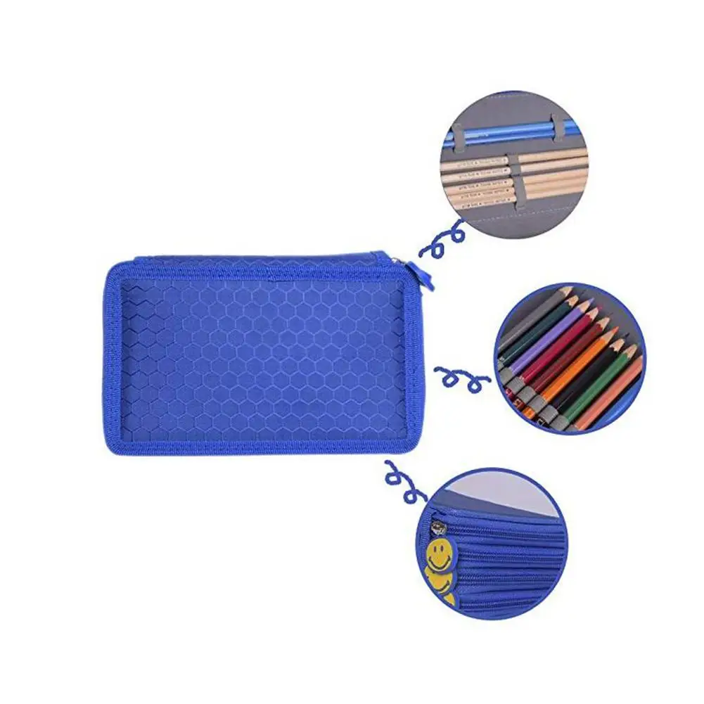 

DishyKooker 72 Slots Pencils Pen Holder Super Large 4 Layers Pencil Holder Bag Pouch