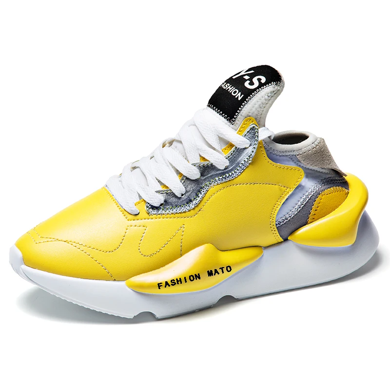 36-44 кроссовки модные легкие повседневные дышащие кроссовки для мужчин и женщин# eqop - Цвет: yellow