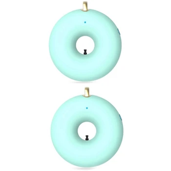 

2Set Portable Air Purifier Necklace, USB Recharge Wearable Air Purifier Necklace for Eliminates Smoke Smell, Odors, Dust