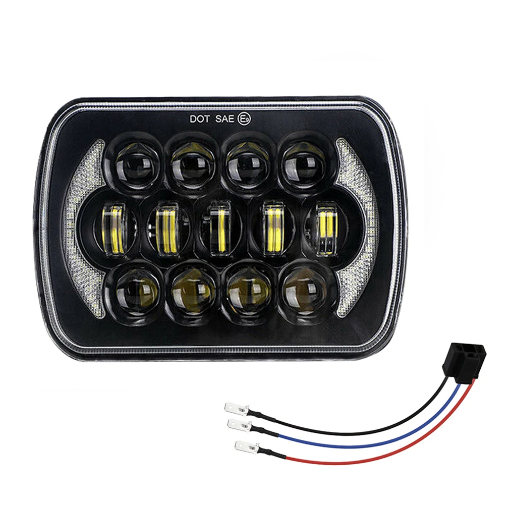 300w Led Headlight For Jeep Wrangler Yj Cherokee Xj Comanche Mj Chevy