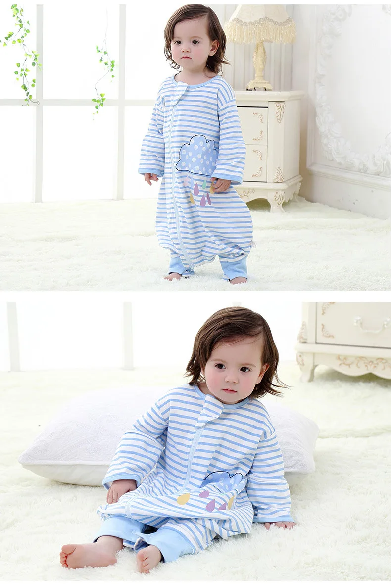 Primary Infant Sleeping Bag Thin Type for Spring And Autumn Legs Style Cotton Baby Supplies Kids Infants Children Sleeping Bag A