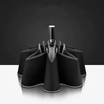 

LED Night Running Light Automatic Reverse Folding Umbrella Sunshade Sun Umbrella Night Road Lighting Automatic Sun Umbrella