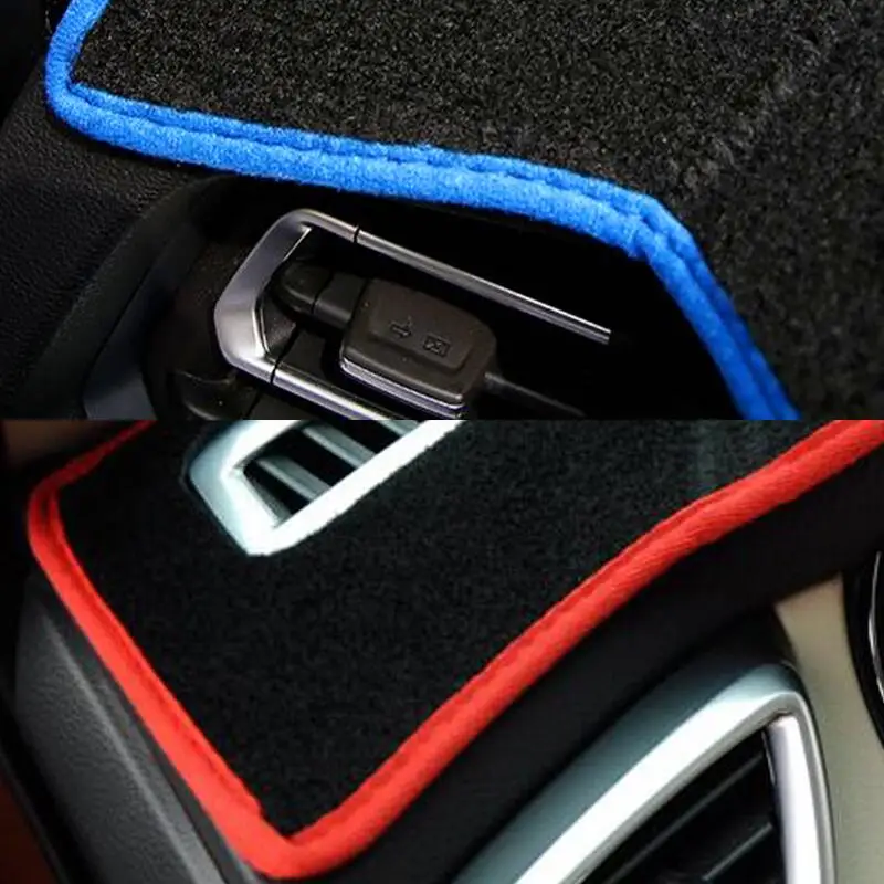 2 слоя Автомобильная внутренняя панель приборов покрытие коврик накидка для hyundai i10 2-го поколения 20142015 LHD анти-обность