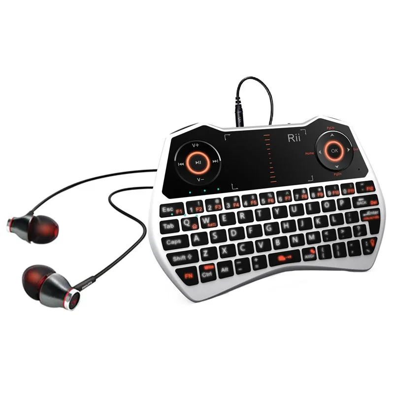 

RII MWK28 2.4G Flying Squirrel + Touch Control + Voice + Wireless + 6-Axis Gyroscope Full-Featured Keyboard