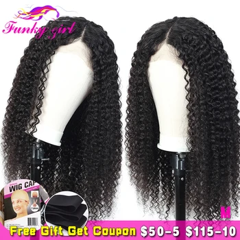 

Lace Front Human Hair Wigs For Women 13x6/4 Brazilian Curly Remy Human Hair Wigs 150% Density Pre plucked 360 Lace Frontal Wig