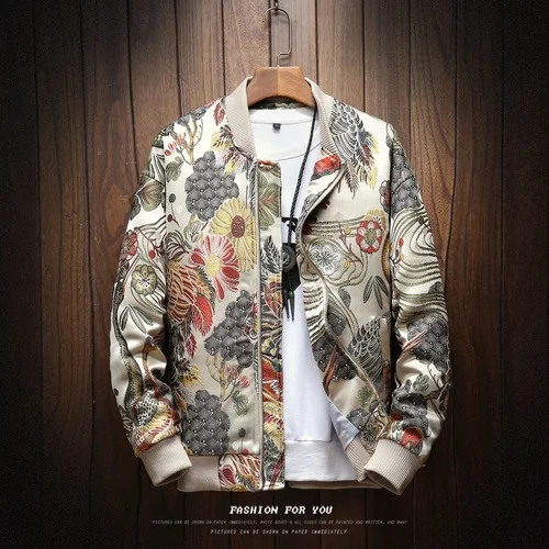 2022 New Japanese Embroidery Men's Jacket Coat Men's Hip Hop