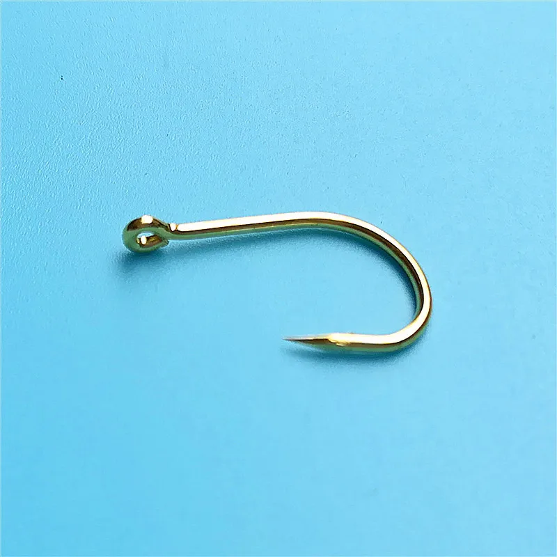50~100PCS Carbon Steel hooks boxed with holes barbed hook fishing gear fishing supplies Reservoir Pond Lake River