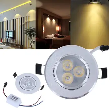 

9W LED Downlight Warm White Nature White Recessed LED Lamp Spot Light Round Ceiling Light 1PCS
