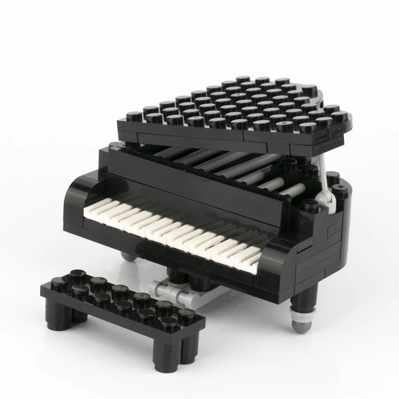 New Arrival Big Figure Player MOC Accessories City Legoings Piano Musical Instrument Building Blocks Parts Bricks Kit Kids Toys (3)