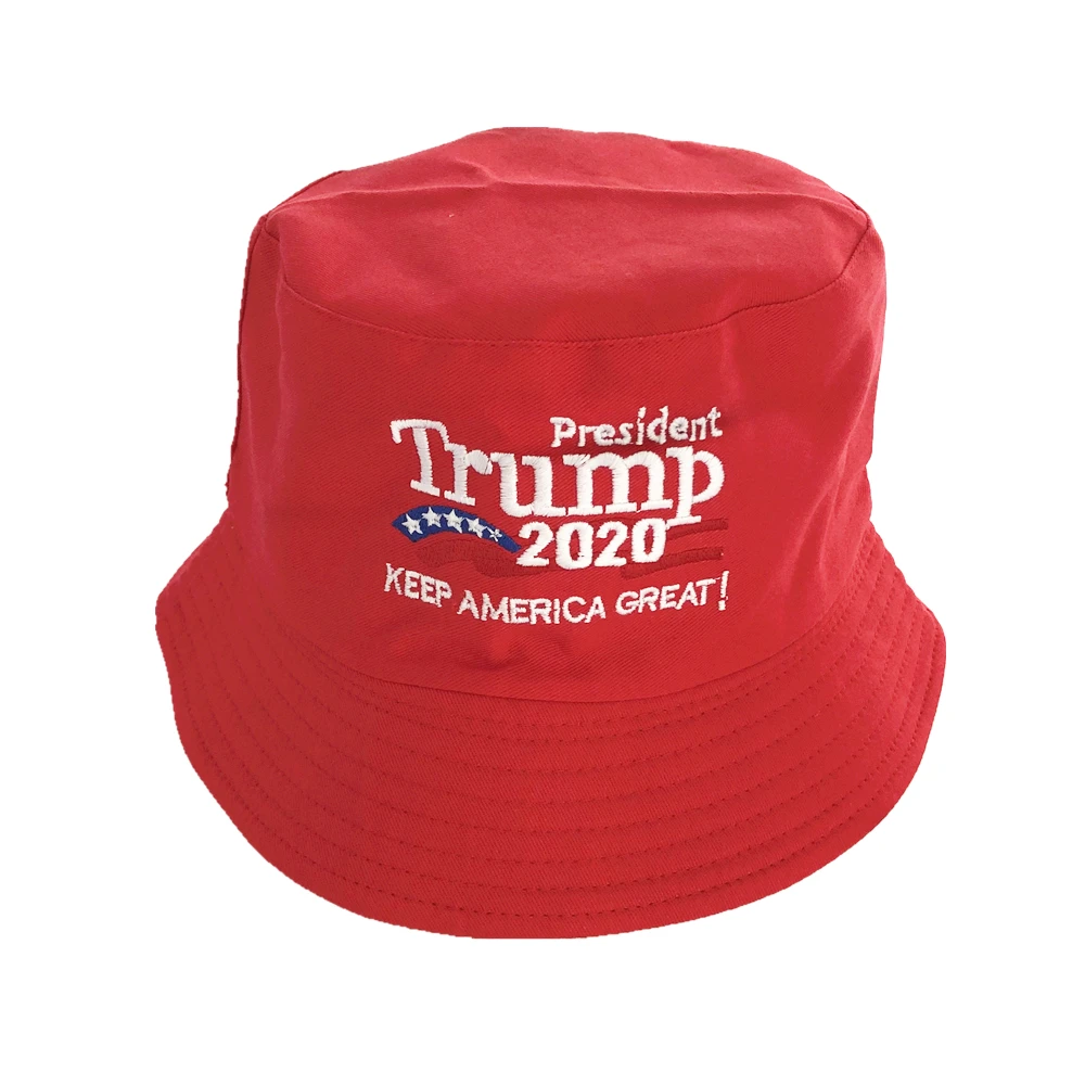 Unisex Outdoor HOT Trump 2020 Keep America Great Again Hat Red White Bucket Hat Printing Fisherman Cap gorras