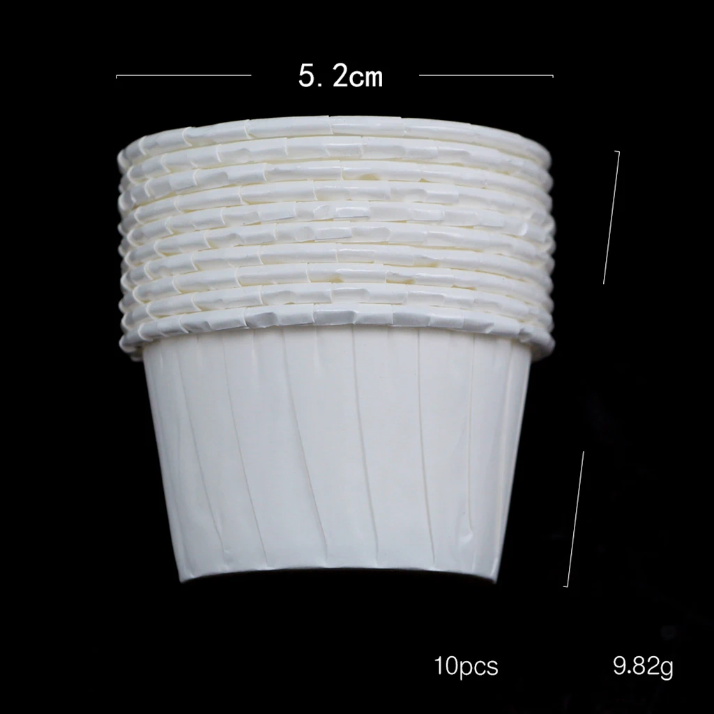 100x White Disposable Hard Beans Wax Beads Melting Bowl Containers for Waxing Hair Remover Pot Warmer - Keep Warmer Clean