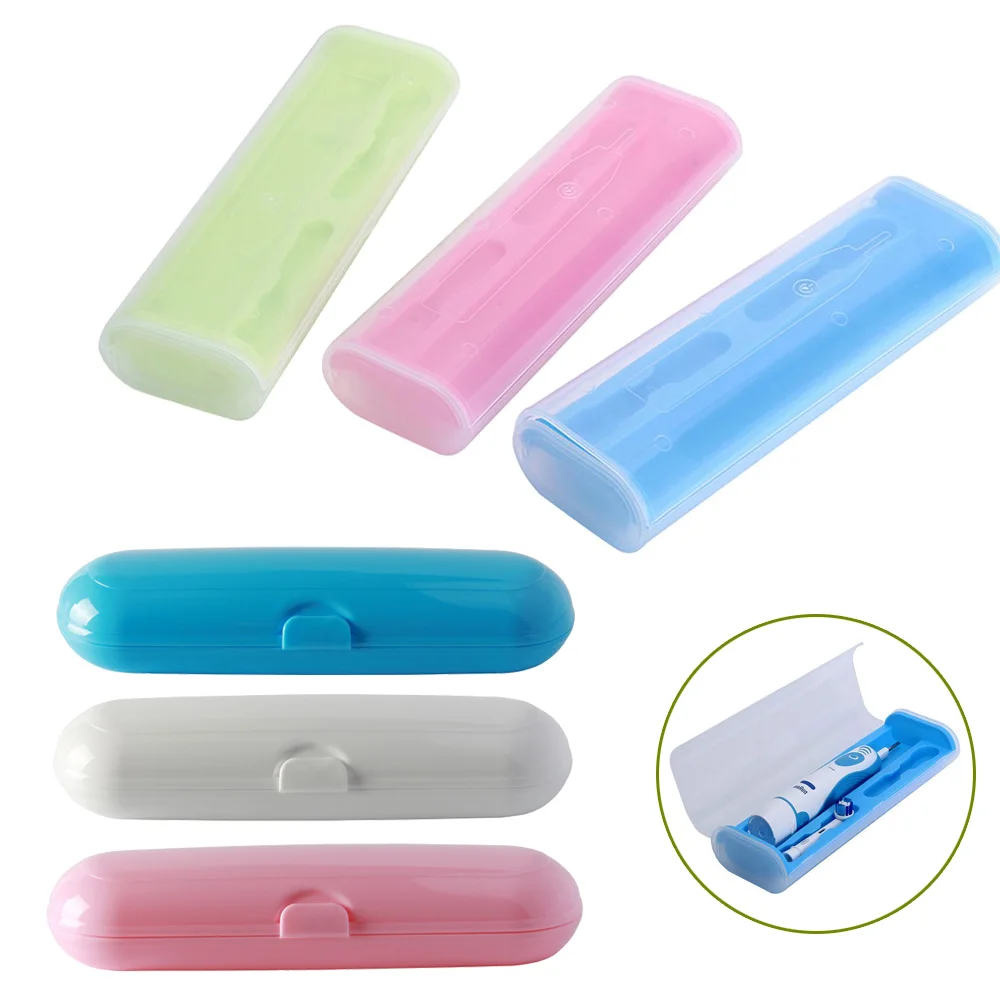 Plastic Travel Case for Braun Oral-B & Philips and Toothbrush Heads Holder 