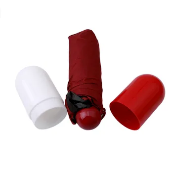 

Mini Umbrella Rain Women Parasol Sunscreen Rainproof Capsule Umbrella 5 Folding Anti-Uv Windproof Portable Pocket Umbrella