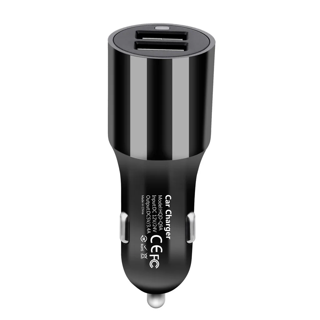 Автомобильный Зарядное устройство 5.4A 12 V-24 V/D/C/переходник QC 3,0 Dual USB Порты и разъёмы автомобильное зарядное устройство для мини-зарядки беспроводной беспроводная зарядка# G30