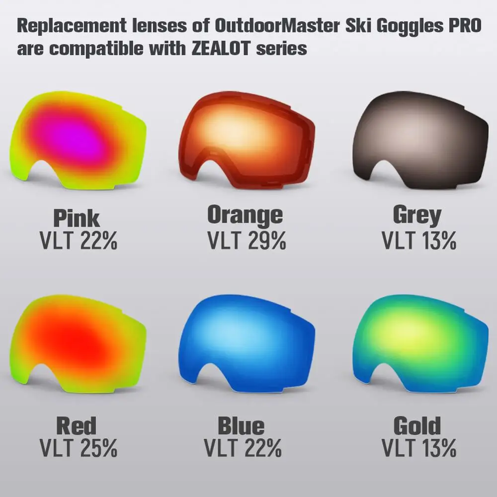 OutdoorMaster Ski \u0026 Snowboard Goggles 