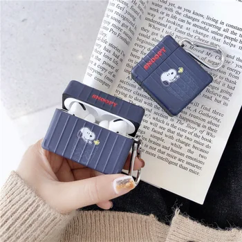 

Silicone Headphone Case Cartoon Snoopy for Apple AirPods 1 2 pro headset silicone sleeve wireless bluetooth soft shell
