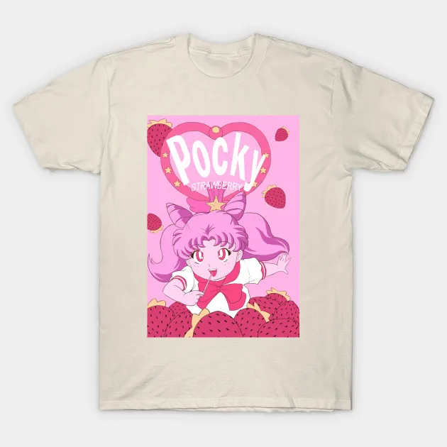 Мужская футболка с коротким рукавом Chibi Pocky Сейлор Мун женская футболка|Футболки|