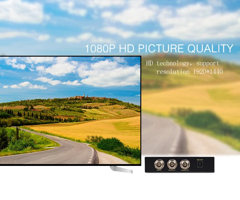 SDI split ter 1x2 мультимедийный разделительный удлинитель Full HD 1080P SDI 2 порта split ter SD-HD 3G-SDI для ТВ SDI камеры