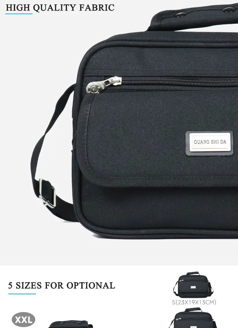 GREATOP Multi-Packet Business Men Messenger Bag Oxford Waterproof  Male Shoulder Bags Travel Crossbody Bags Men Handbag Y0027