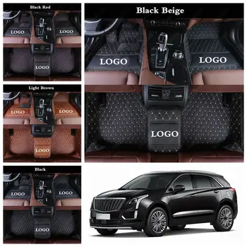 

Luxury Leather CAR Foot Mats for Cadillac XT5 XT6 XTS SRX XT4 ATS CT6 CTS Accessories Car Floor Mats Automobile Custom Carpet