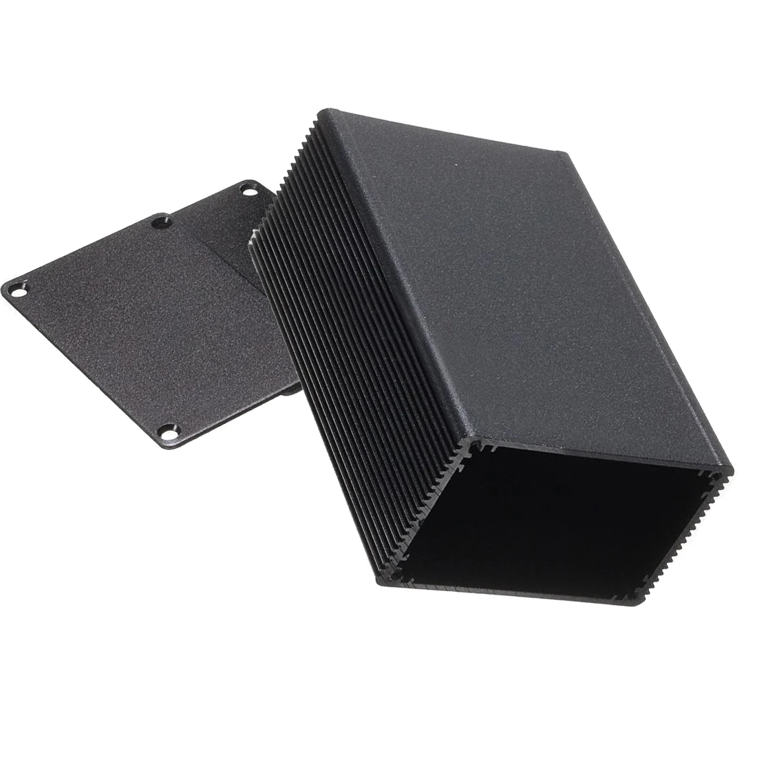 Экструдированный алюминиевый электронный проект коробка черный DIY Блок питания корпус 10*66*43 мм