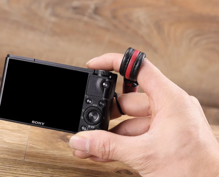 Кожаный ремешок для камеры ручной работы, шнурок-браслет для телефона sony A6000/A5100/NEX5T Canon G7X/G1X Fujifilm X100
