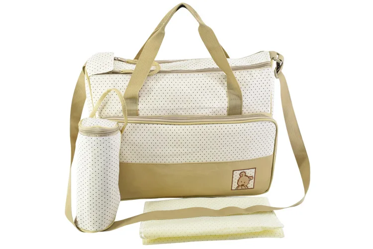Multifunctional Mummy Bag Three-Piece Double Zipper Crossbody Large Capacity Mummy Bag