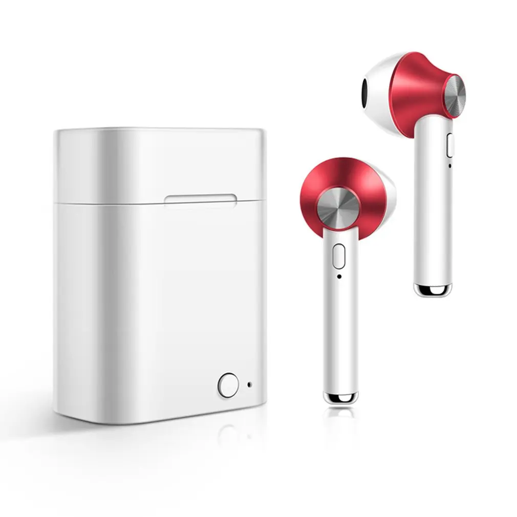 L012 TWS беспроводные наушники Bluetooth 5,0 беспроводные наушники-вкладыши стерео мини встроенный микрофон с зарядным устройством - Цвет: Красный