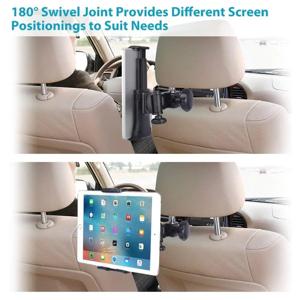 Headrest Mount For 7.0 10.1 11 Inch Car Tablet Holder Stand Back Seat Mounting Universal Ipad Samsung Xiaomi Accessories | Компьютеры и