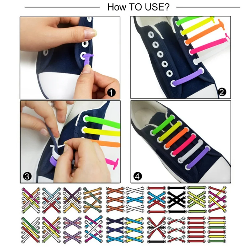 Силиконовые шнурки без шнурков, водонепроницаемые эластичные шнурки без шнурков для детей и взрослых, шнурки для кроссовок
