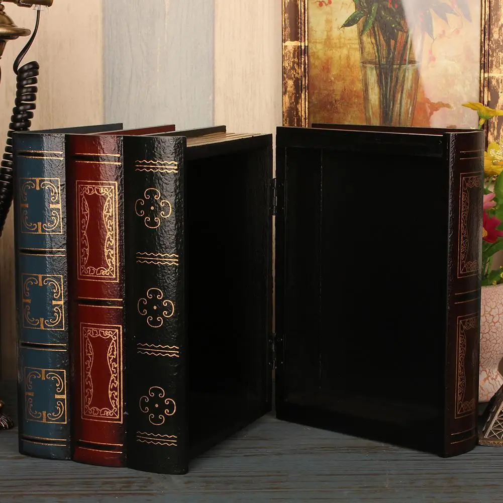 Simulation Book Storage Box European Retro Fake Book Ornament Decoration Office Book Model Photo Prop Book #CO