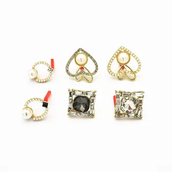 

New arrival! 50pcs Imitation pearl/crystal/rhinestone Ear Stud for Ear DIY Making parts,Jewelry Accessories Findings & Component