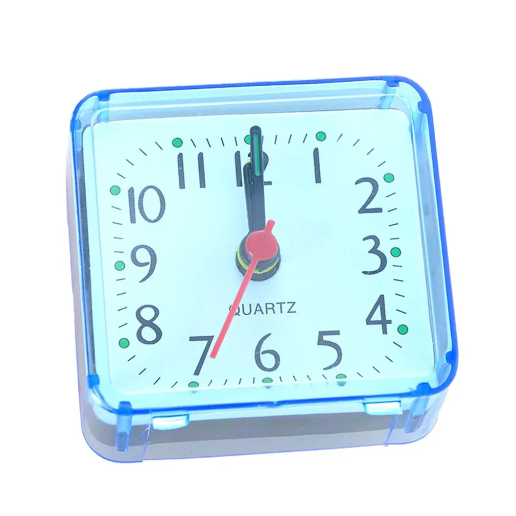 

Modern Square Watch Alarm Clock Bedroom Desktop Bed Wake Up Clocks Plastic Silent Sweeping Small Digital Clock