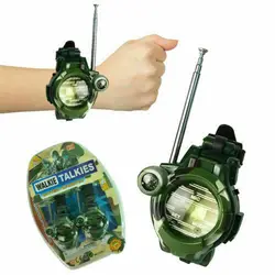 Walkie talkie militaire pour enfants, montre longue portée, 2 pièces, cadeau de noël, royaume uni 